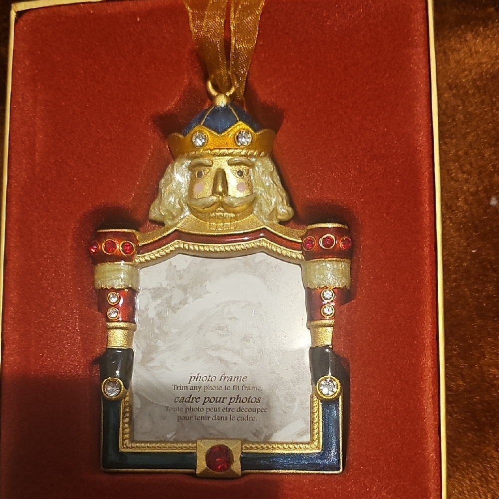 Nutcracker Themed Photo Frame Ornament